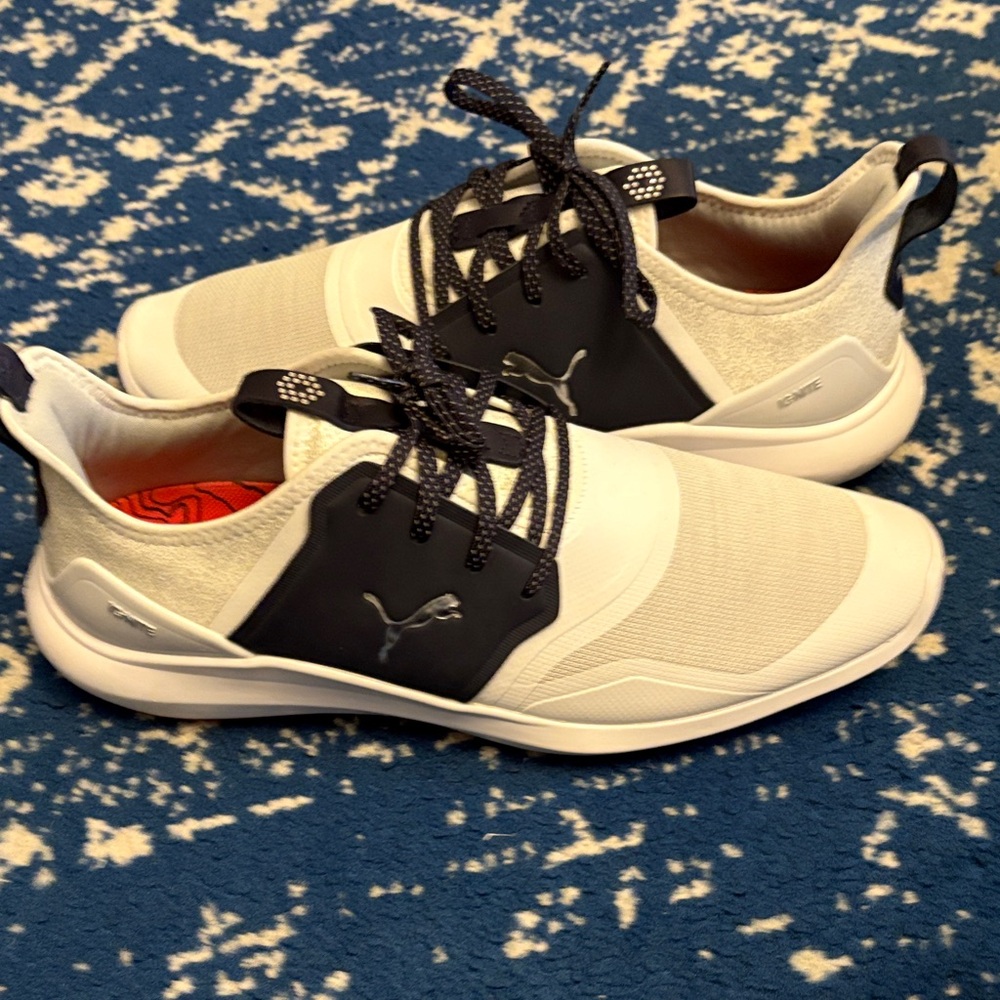 Puma Ignite NXT Lace Kids Sneakers - White and Silver